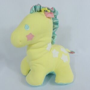 Vintage PLAYSKOOL Sweet Beginnings Giraffe Plush Stuffed Animal Squeakers #11254